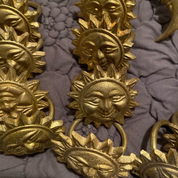 Sun and Moon napkin rings. Set of 16 - Picture 2 of 4